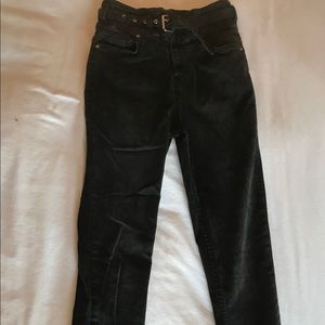 Free People 🌸 high waisted belted skinnies